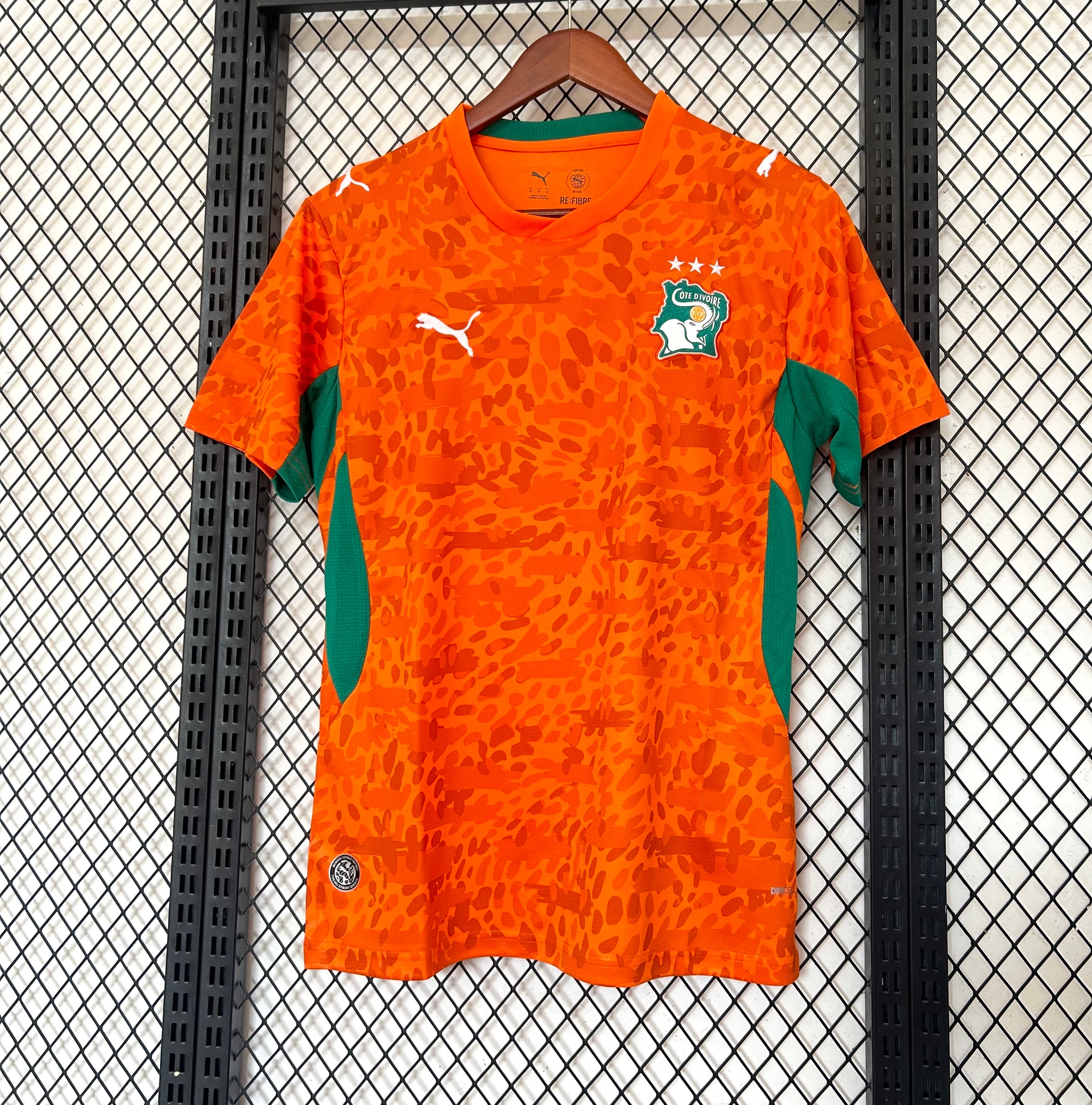 Ivory Coast National Team Puma 2026 Home Jersey - Orange / Green
