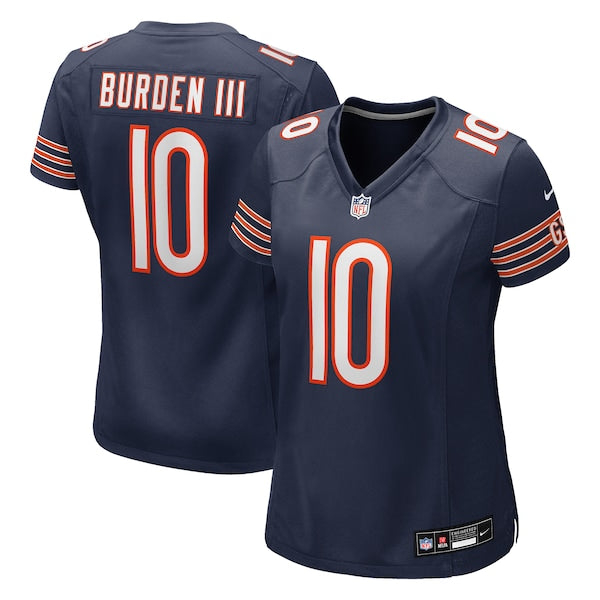 Luther Burden III Chicago Bears Nike Women's Team Game Jersey - Navy
