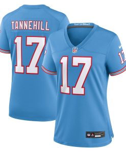 Ryan Tannehill Tennessee Titans Nike Women's Oilers Throwback Player Game Jersey - Light Blue