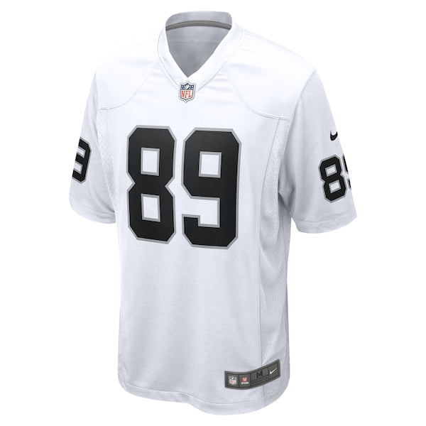 Brock Bowers Las Vegas Raiders Nike Game Jersey - White - Image 2
