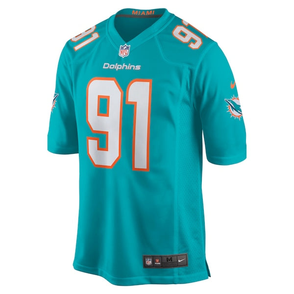 Emmanuel Ogbah Miami Dolphins Nike Game Jersey - Aqua - Image 2