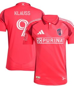 Jo?o Klauss St. Louis City SC adidas 2025 Forever CITY Red Authentic Player Jersey - Red