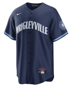Alternative view of Seiya Suzuki Chicago Cubs Nike City Connect Replica Player Jersey - Navy