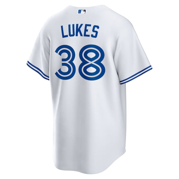Nathan Lukes Toronto Blue Jays Nike Home Replica Jersey - White - Image 3