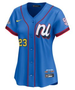 Alternative view of Fernando Tatis Jr. National League Nike Women's 2025 All-Star Edition Limited Player Jersey - Blue