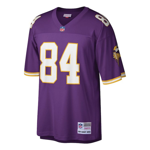 Randy Moss Minnesota Vikings Big & Tall 1998 Retired Player Replica Jersey - Purple/White - Image 5