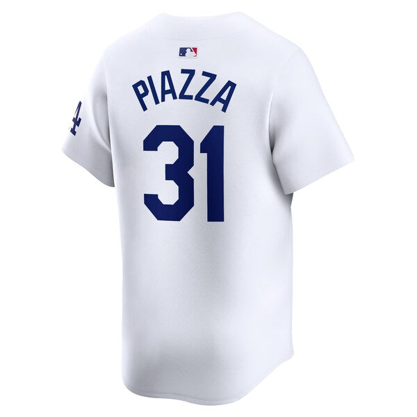 Mike Piazza Los Angeles Dodgers Nike Home Limited Player Jersey - White - Image 3