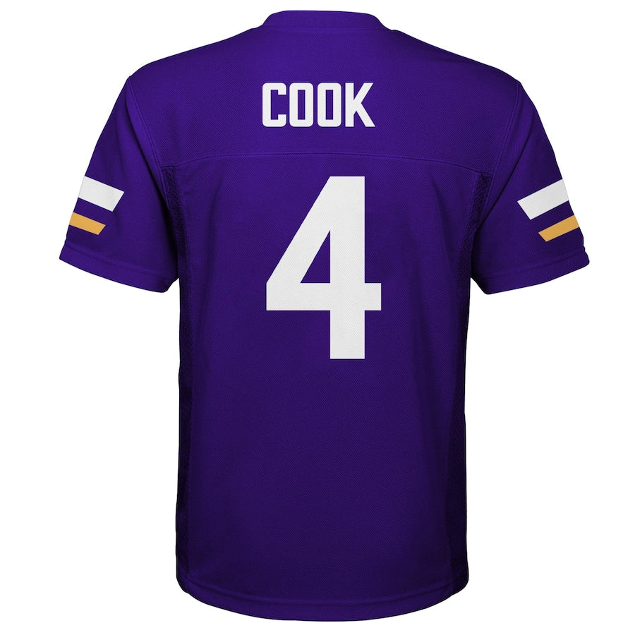 Dalvin Cook Minnesota Vikings Youth Replica Player Jersey - Purple - Image 3