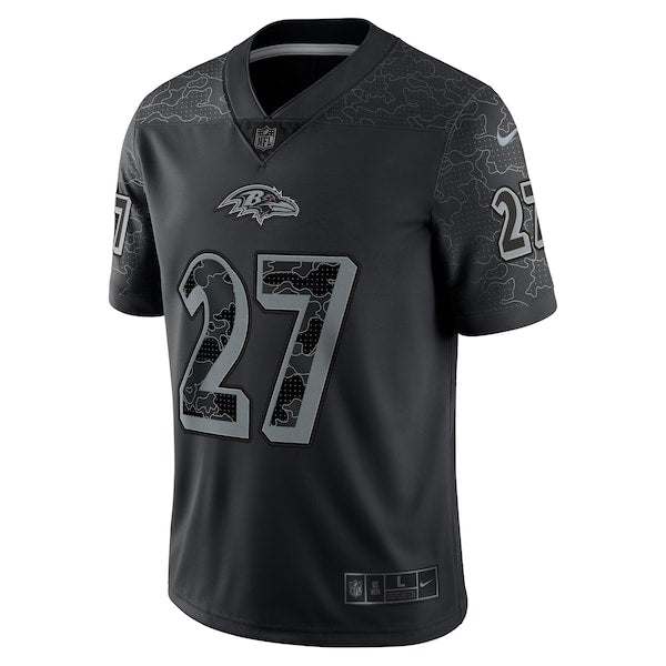 J.K. Dobbins Baltimore Ravens Nike RFLCTV Limited Jersey - Black - Image 2