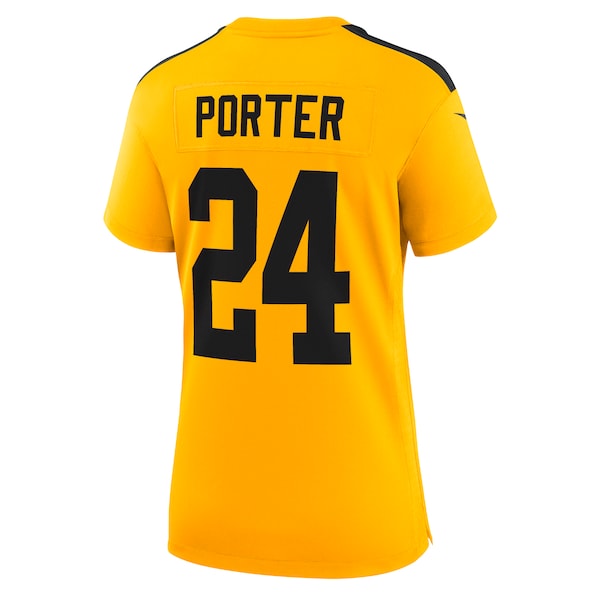 Joey Porter Jr. Pittsburgh Steelers Nike Women's Alternate 1933 Throwback Game Jersey - Gold - Image 3