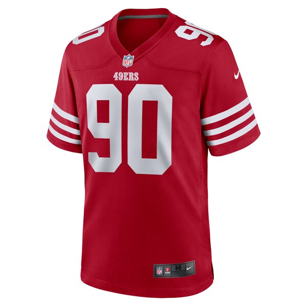 Kevin Givens San Francisco 49ers Nike Game Jersey - Scarlet - Image 3