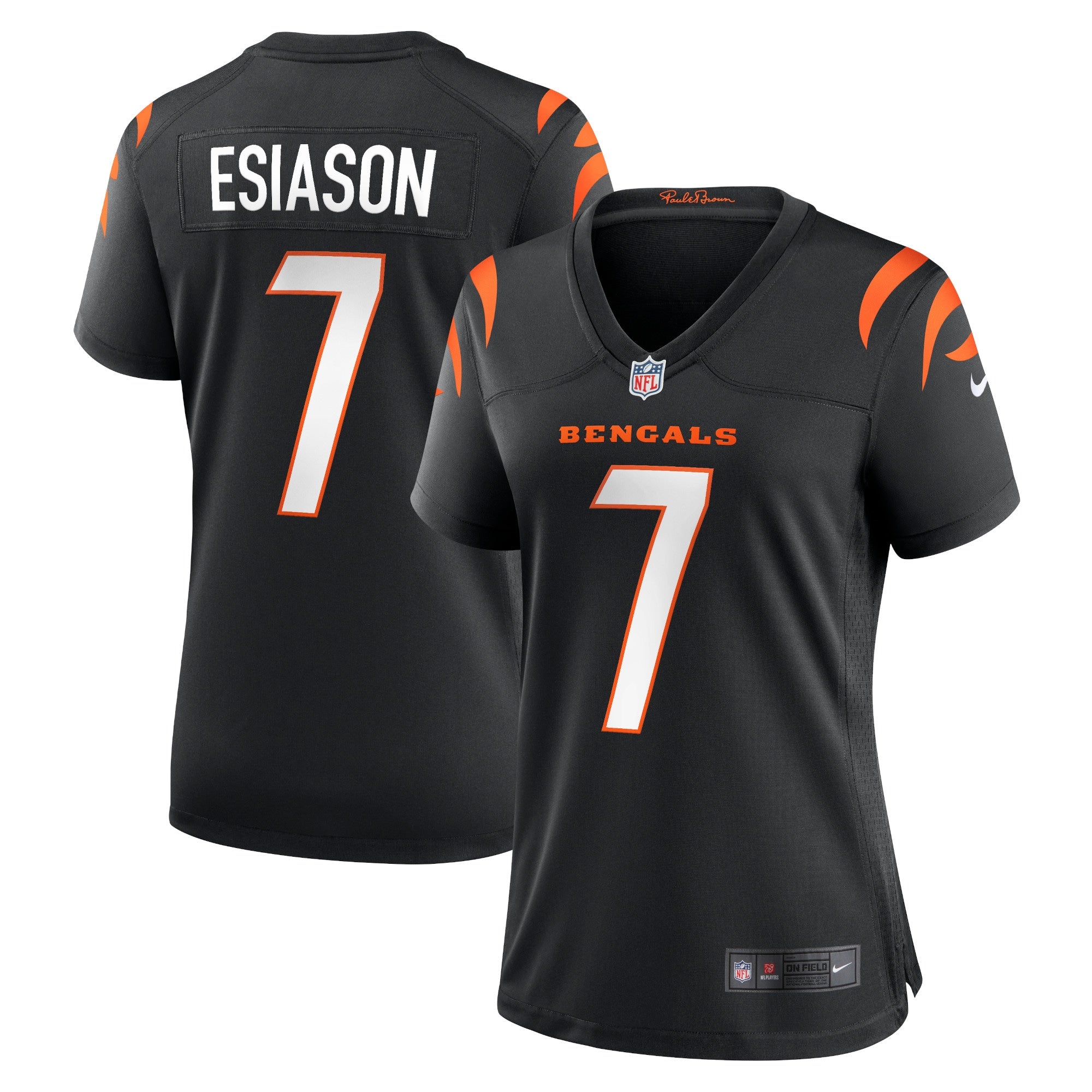 Boomer Esiason Cincinnati Bengals Nike Women's Retired Game Jersey - Orange/Black - Image 6