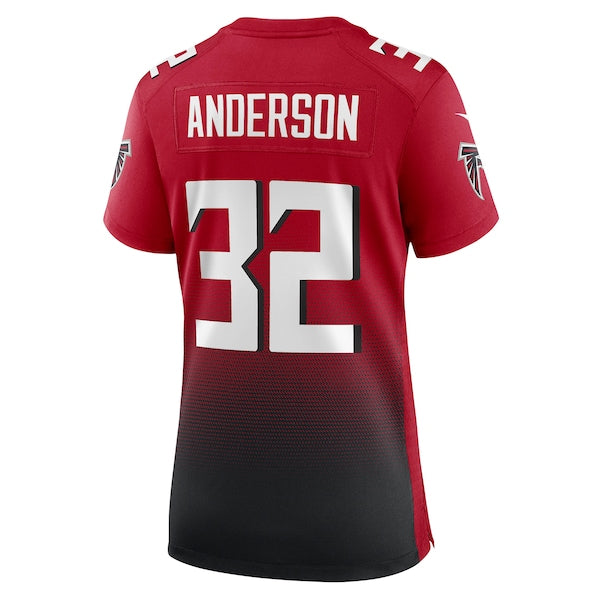 Jamal Anderson Atlanta Falcons Nike Women's Retired Game Jersey - Red/Black - Image 4