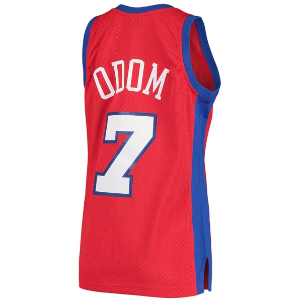 Lamar Odom LA Clippers 2000/01 Hardwood Classics Swingman Jersey - Red - Image 4
