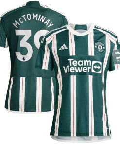 Alternative view of Scott McTominay Manchester United adidas 2023/24 Home Replica Player Jersey - Red/Green