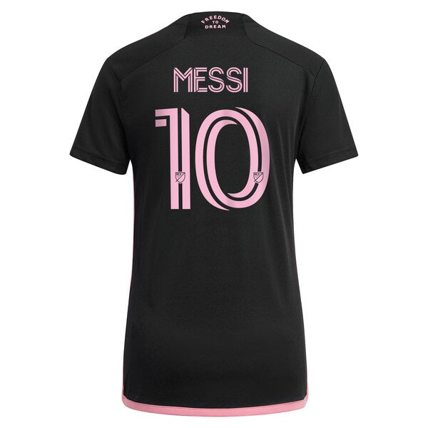 Lionel Messi Inter Miami CF adidas Women's 2024 La Noche Replica Jersey - Black - Image 3