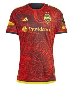 Alternative view of Seattle Sounders FC adidas 2024 The Bruce Lee Kit Authentic Jersey - Red