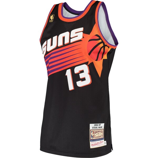 Steve Nash Phoenix Suns 1996/97 Hardwood Classics Authentic Jersey - Black - Image 2