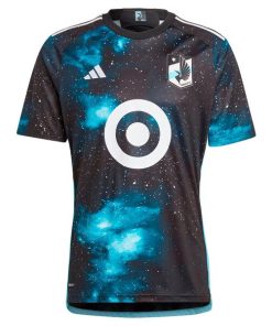 Alternative view of Minnesota United FC adidas 2024 Starry Night Replica Custom Jersey - Black
