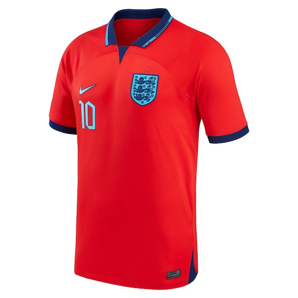 Raheem Sterling England National Team Nike 2022/23 Replica Away Jersey - Red - Image 2