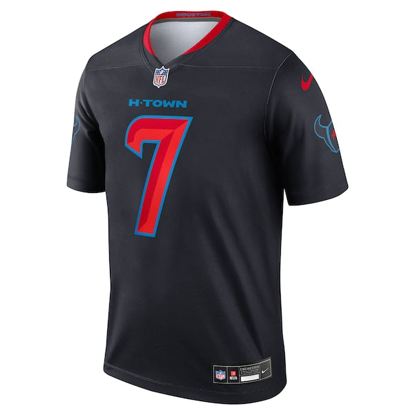 C.J. Stroud Houston Texans Nike 2nd Alternate Legend Player Performance Top - Navy - Image 2