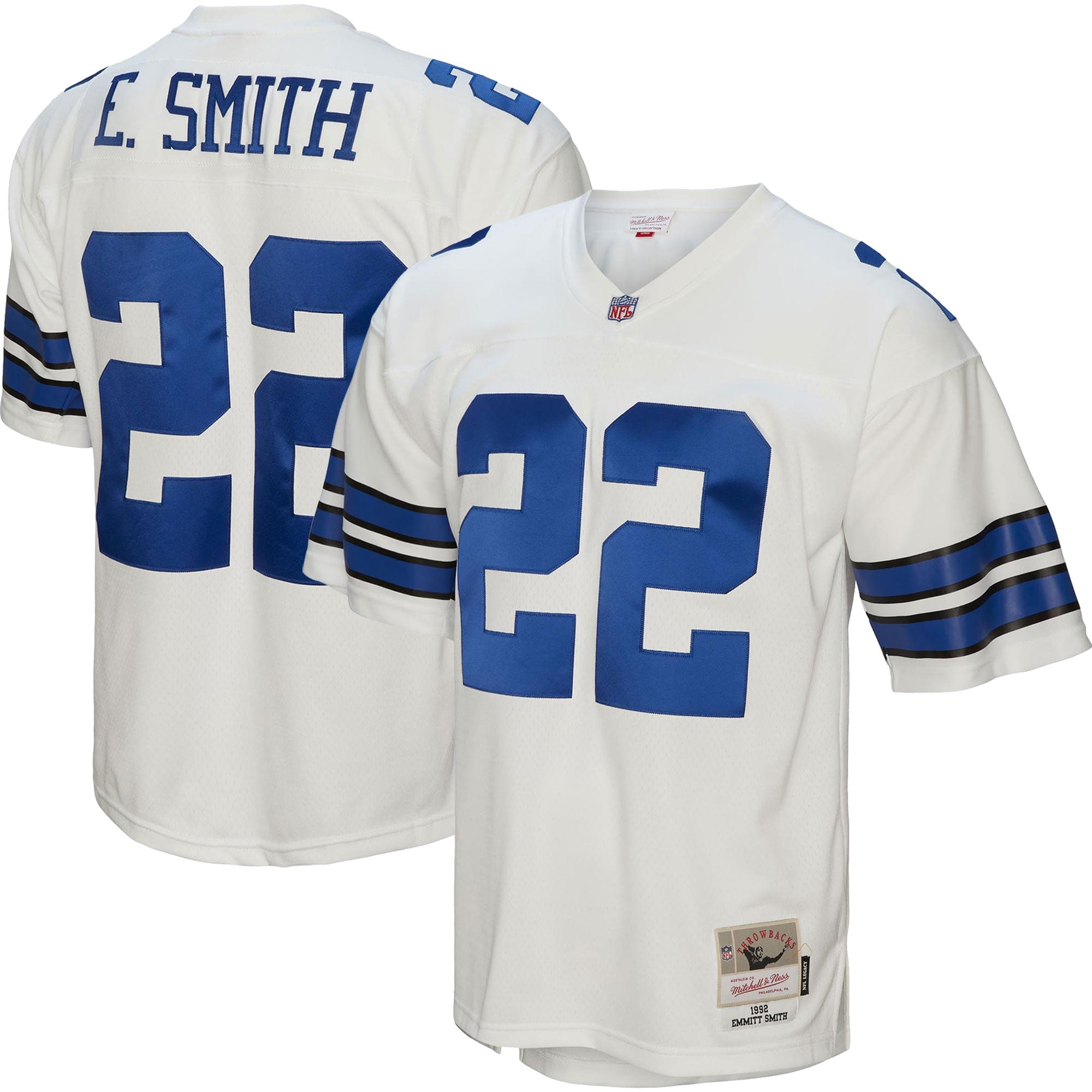 Emmitt Smith Dallas Cowboys Legacy Replica Jersey - Navy/White - Image 5