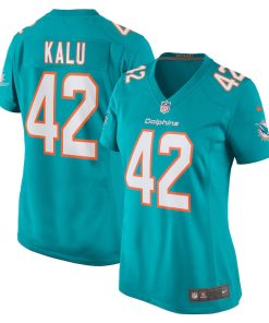 Joshua Kalu Miami Dolphins Nike Women's Team Game Jersey -  Aqua