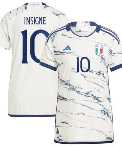 Lorenzo Insigne Italy National Team adidas 2023 Away Authentic Player Jersey - White