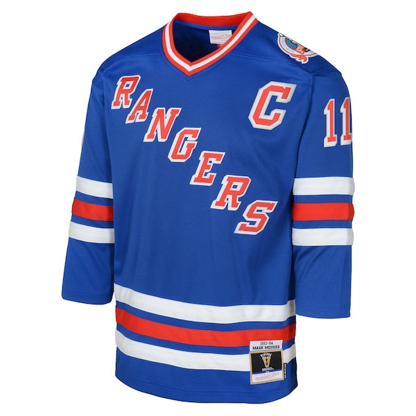 Mark Messier New York Rangers Youth Power Play 2.0 Player Jersey with Captain Patch - Royal - Image 2