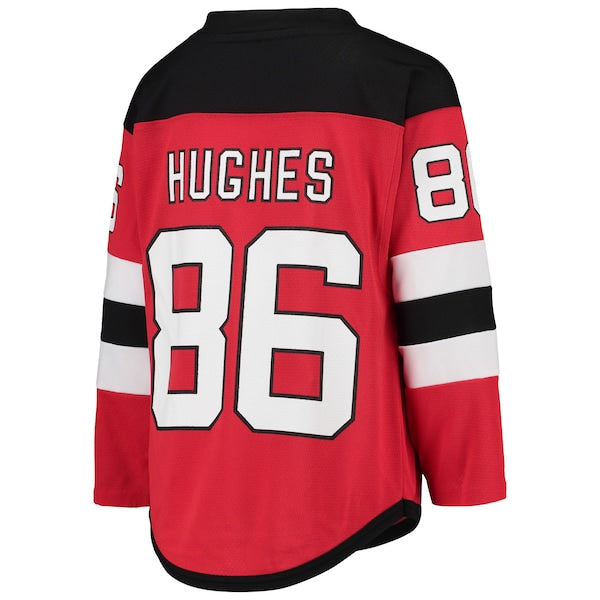 Jack Hughes New Jersey Devils Youth Home Player Replica Jersey - Red - Image 3
