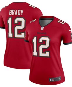 Tom Brady Tampa Bay Buccaneers Nike Women's Legend Jersey - Red/Pewter
