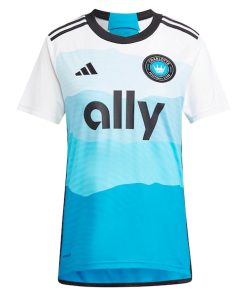 Alternative view of Wilfried Zaha Charlotte FC adidas Women's 2024 The Carolina Kit: Explore Replica Player Jersey - Blue