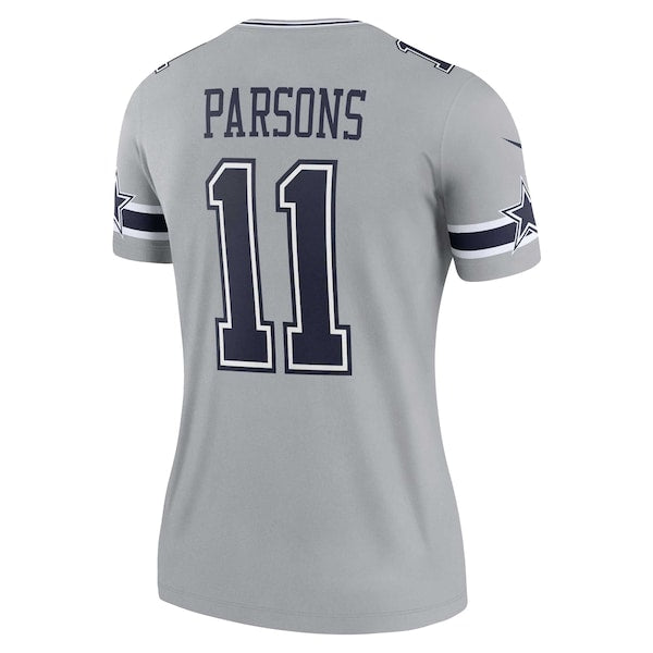 Micah Parsons Dallas Cowboys Nike Women's Inverted Legend Jersey - Silver - Image 3