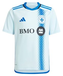 Alternative view of CF Montreal adidas Youth 2024 La Main Replica Jersey?¨C Light Blue