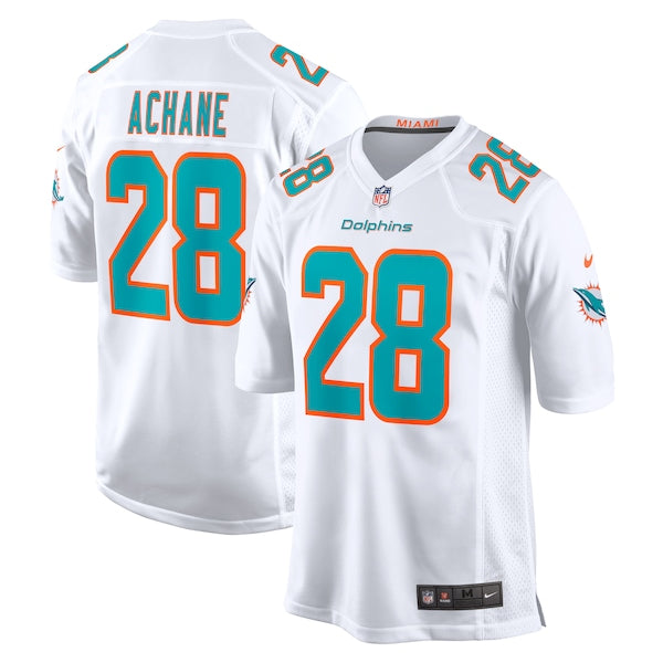 Devon Achane Miami Dolphins Nike Player Game Jersey - White/Aqua - Image 2
