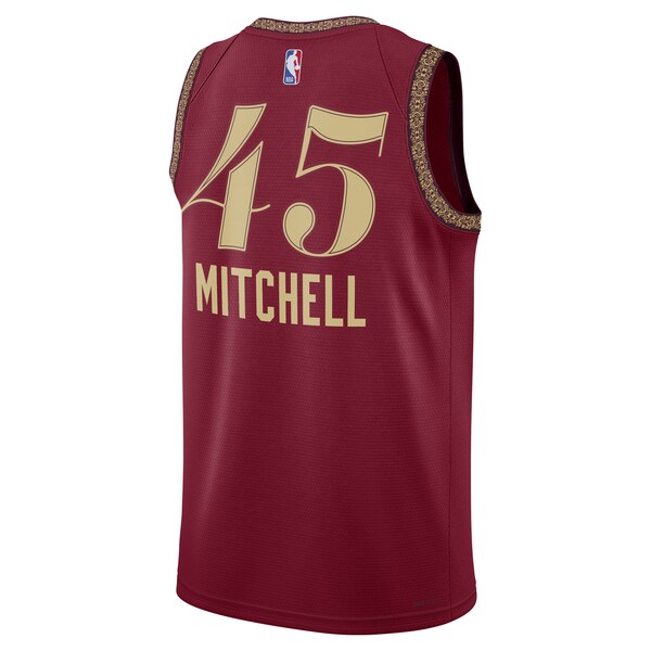 Donovan Mitchell Cleveland Cavaliers Nike Unisex 2023/24 Swingman Jersey - Wine - City Edition - Image 3