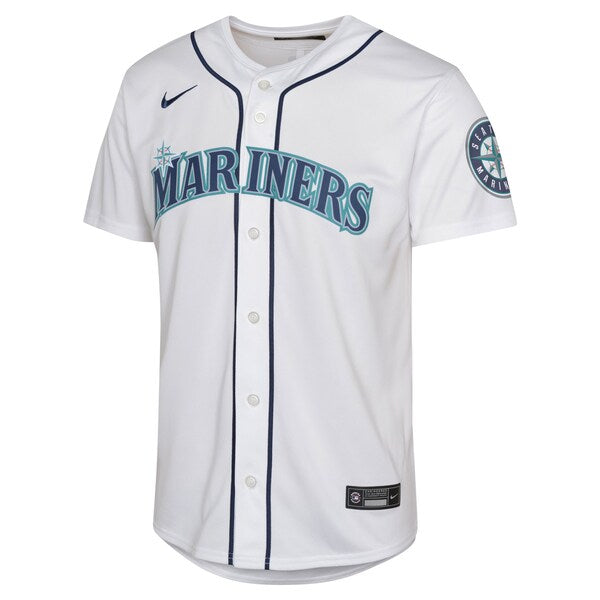 Julio Rodr¨ªguez Seattle Mariners Nike Youth Home Limited Jersey?¨C White - Image 2