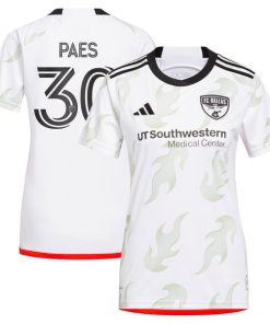 Maarten Paes FC Dallas adidas Women's 2024 Burn Baby Burn Replica Player Jersey?¨C White