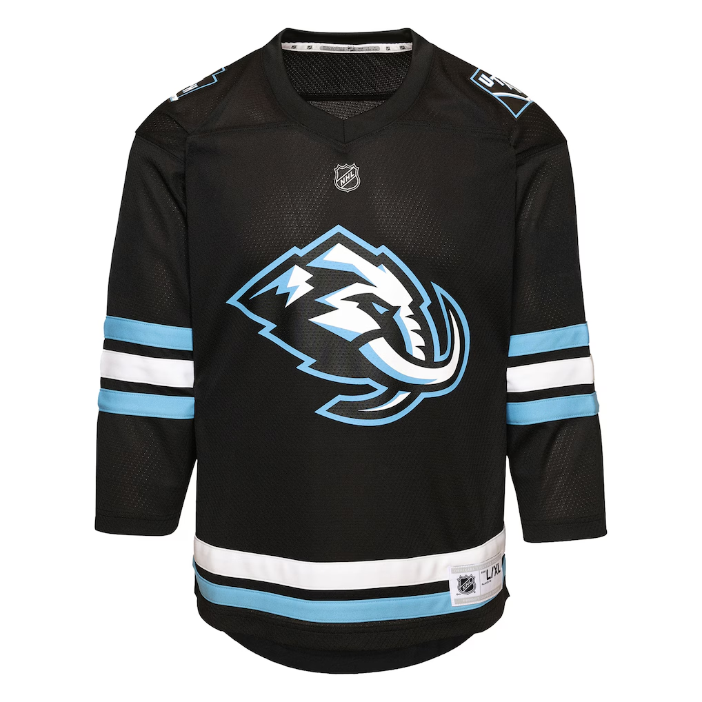 Utah Mammoth Home Replica Custom Jersey - Black - Image 2
