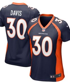Terrell Davis Denver Broncos Nike Women's Retired Player Jersey - Navy/Orange