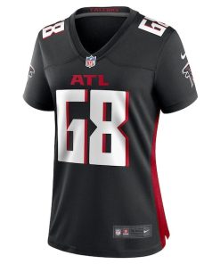Alternative view of Kyle Hinton Atlanta Falcons Nike Women's Team Game Jersey -  Black