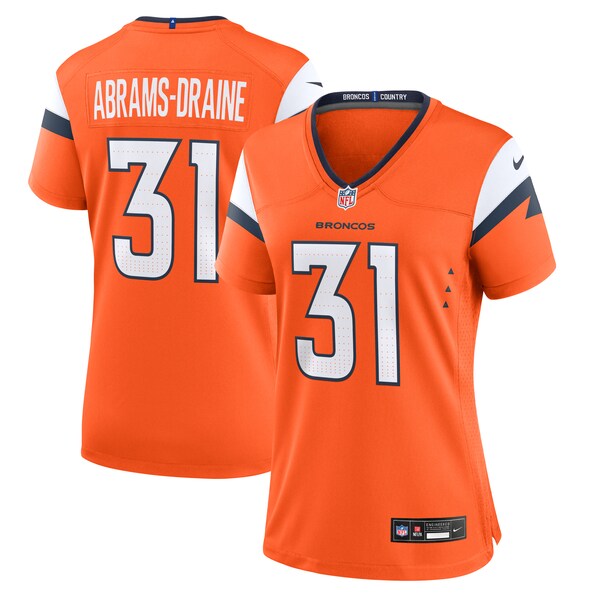 Kris Abrams-Draine Denver Broncos Nike Women's Team Game Jersey - Orange