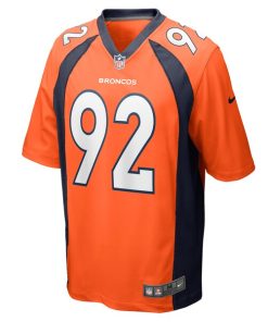 Alternative view of Jonathan Harris Denver Broncos Nike Game Jersey - Orange