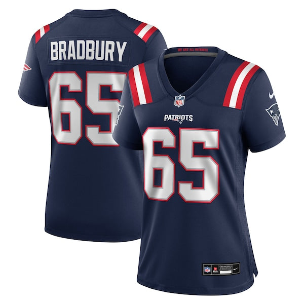 Garrett Bradbury New England Patriots Nike Women's Team Game Jersey - Navy