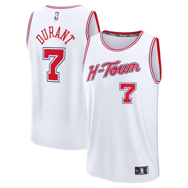 Kevin Durant Houston Rockets 2025/26 City Edition Fast Break Jersey - White