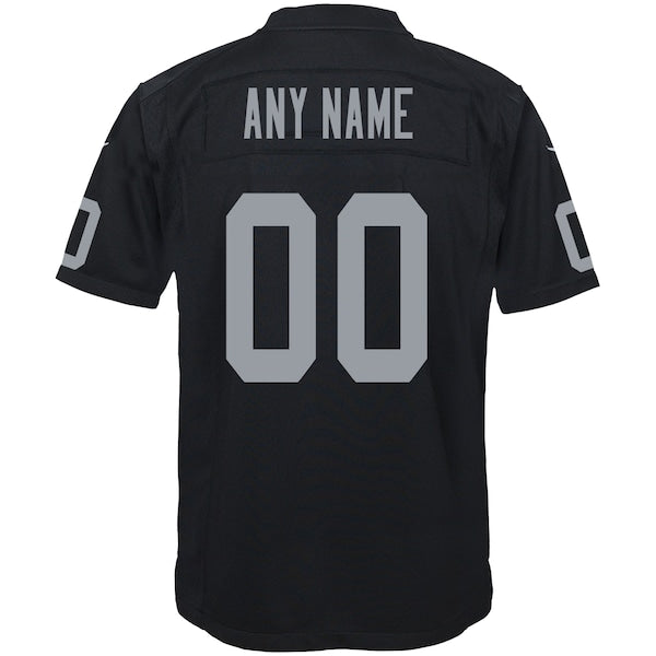 Nike Las Vegas Raiders Youth Custom Game Jersey - Black - Image 3