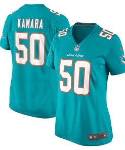 Alternative view of Mohamed Kamara Miami Dolphins Nike Women's  Game Jersey -  Aqua