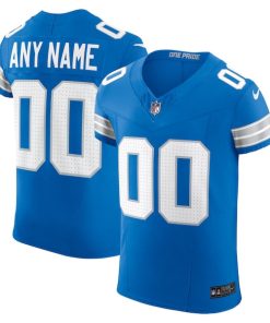 Detroit Lions Nike Team Vapor F.U.S.E. Elite Custom Jersey -  Blue/Black