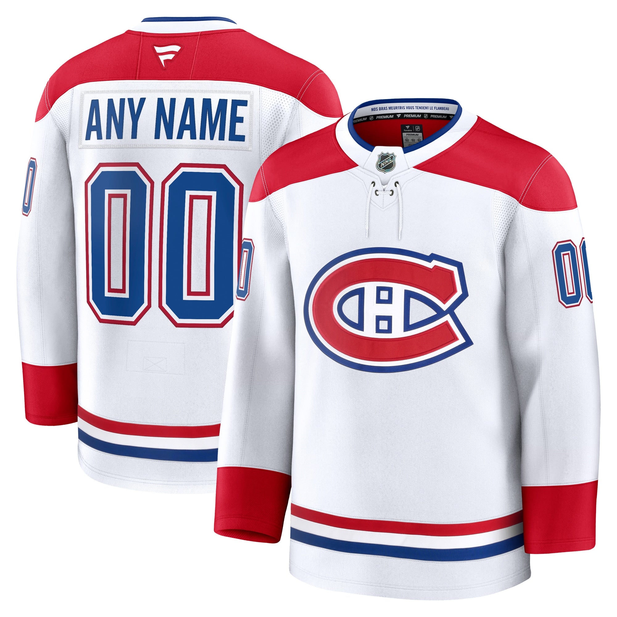Montreal Canadiens Home Premium Custom Jersey - Red/White - Image 8