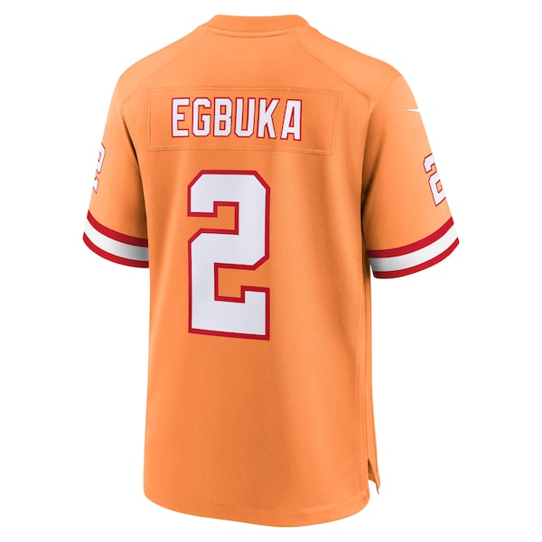 Emeka Egbuka Tampa Bay Buccaneers Nike Alternate 2 50th Season Game Jersey - Creamsicle/Red - Image 4